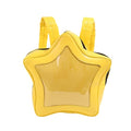 Vobomo Yellow Star Kawaii Backpack PU Leather Ita Bag Backpack Y2k Shoulder Bag Aesthetic Cute Backpack (Yellow)
