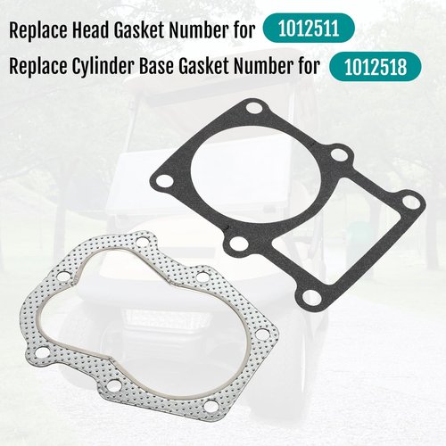 MOTOQUEEN Cylinder Head Gasket kit Head and Cylinder Base Gasket Set for 1984-1991 Club CAR KF82 Engine - for 1012511,1012518