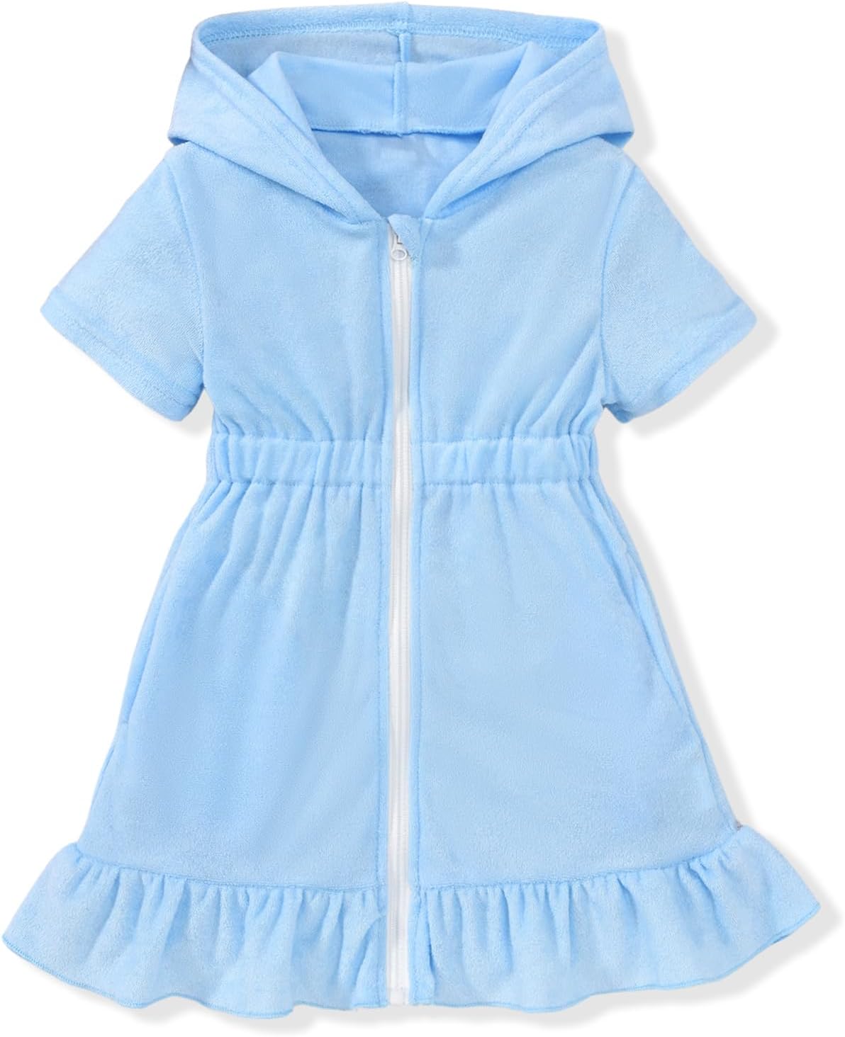 Skiennix Toddler Girls Swim Cover-Up - Lightweight, Quick-Dry Fabric | Perfect for Beach Days