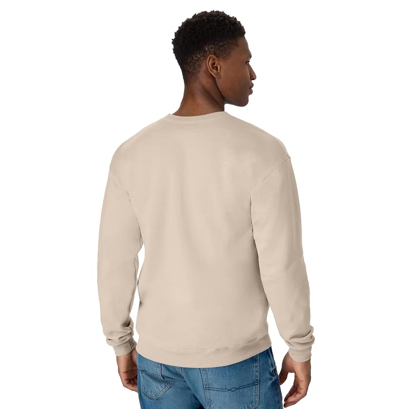 Hanes EcoSmart Fleece Sweatshirt for Women – Sand, Size Large, 1–2 Pack
