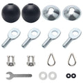 17Pcs Cable Attachments for Gym – 5mm Rope Pulley Replacement Kit with Gravity Balls & Terminals