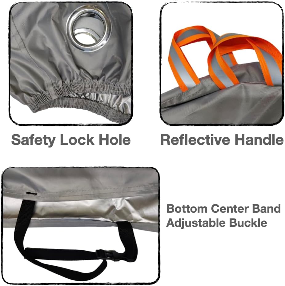 Urby Heavy Duty Bicycle Cover - Waterproof & Heat Resistant | Ideal for Electric Bikes, Large Size (29")
