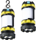 BOBKID Camping Lanterns - Rechargeable 1000LM LED Lights with 6 Modes | IPX5 Waterproof, 2-Pack - Green