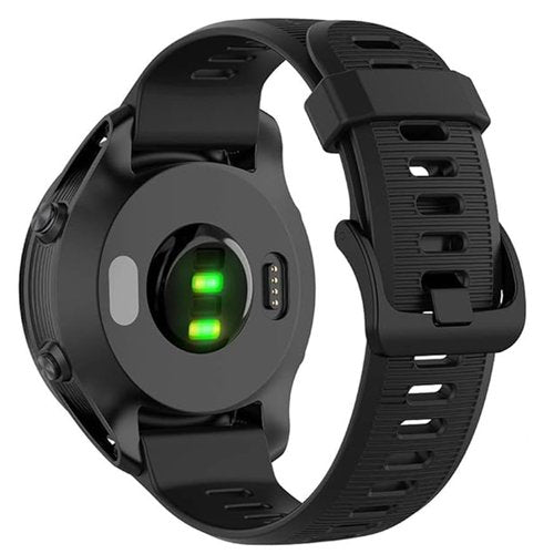 Waterproof Band Compatible with Garmin Forerunner 945/935 Watch Band, Soft Breathable Sports Adjustable Replacement Wristbands for Women Men (Black)