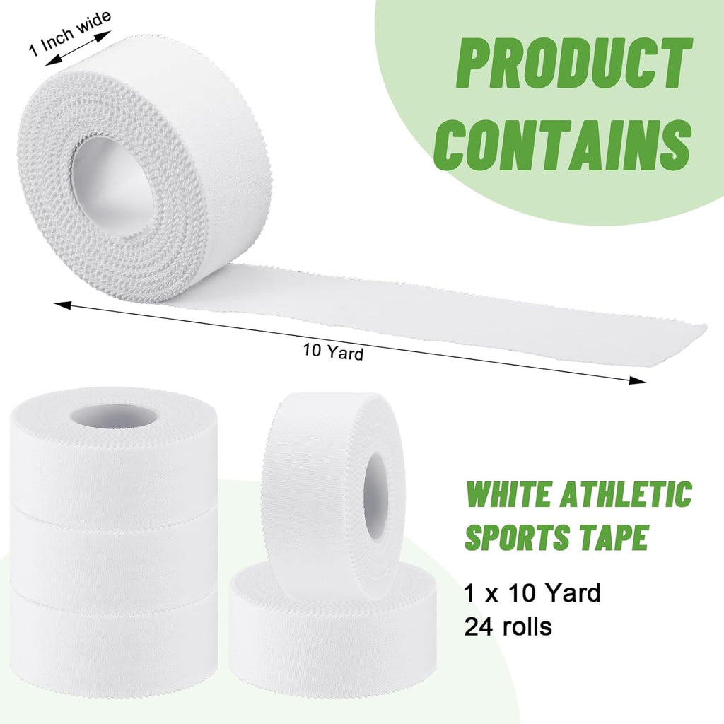Threlaco Athletic Porous Tape - 1" Wide x 10 Yards | Medical Adhesive for Sports & Muscle Support