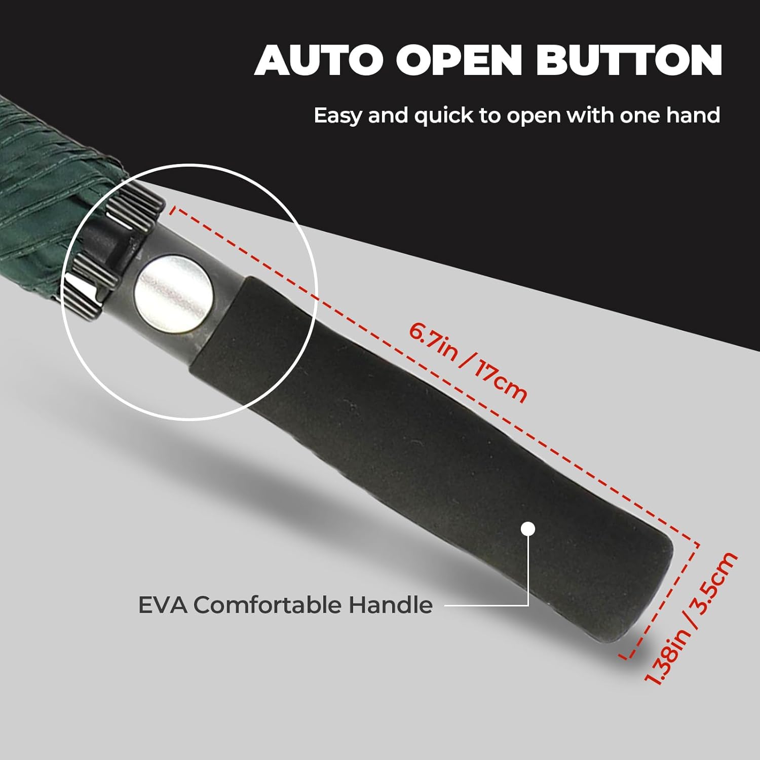 ZDSSM Automatic Open Golf Umbrella - Extra Large 54/62/68/72 Inch Windproof & Waterproof Design