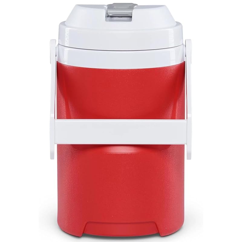 Igloo 1/2-Gallon Cooler Jug with Leak-Resistant Lid and Cool Riser Tech - Red Star
