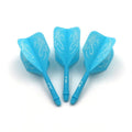 CUESOUL 28mm Big Wing Dart Shaft & Flight Set - Blue Dragon Variation