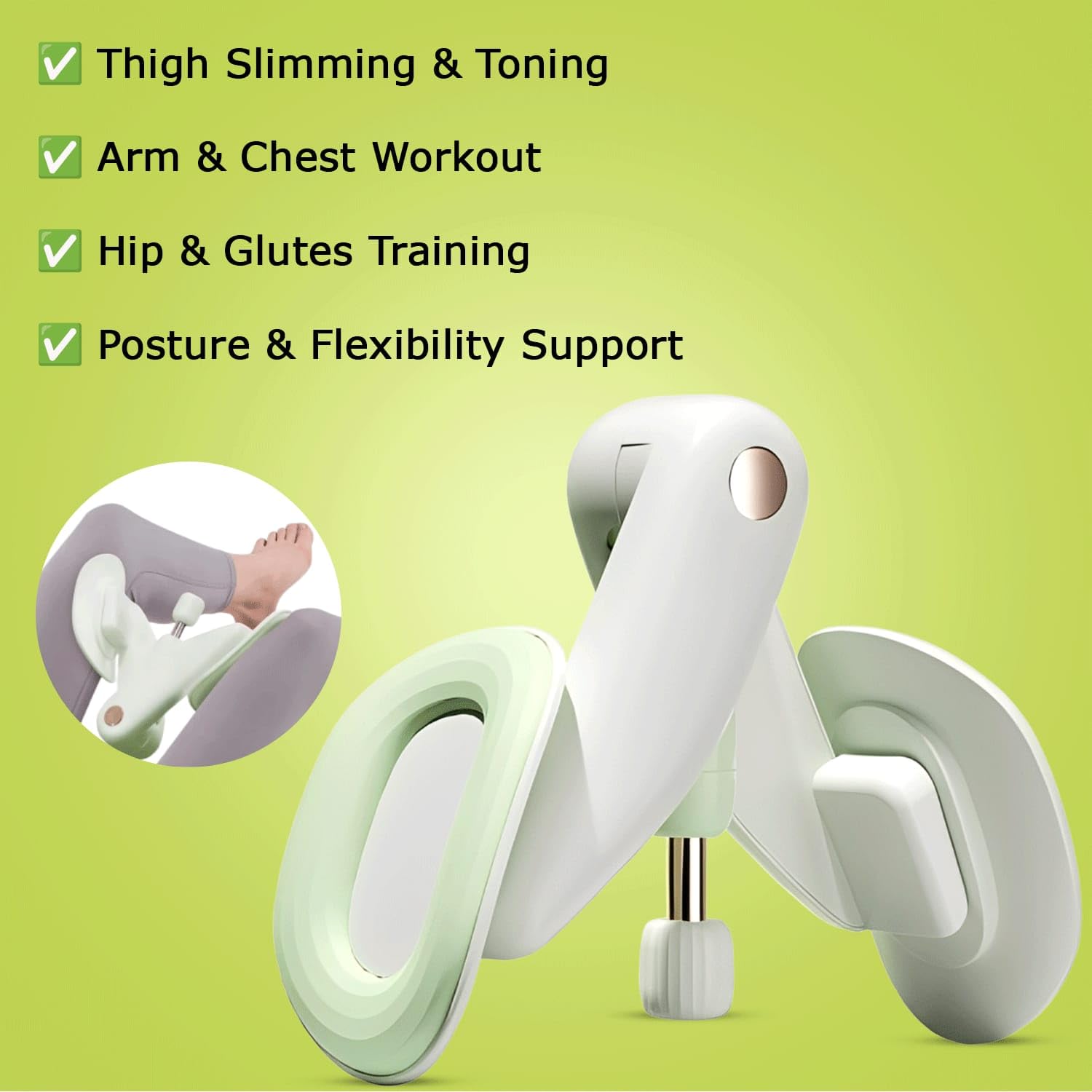 Thigh Exerciser for Women – Thigh Trainer, Pelvic Floor Muscle Trainer, Inner Thigh Exercise Workout Equipment for Home Gym, Thigh Gift for Women
