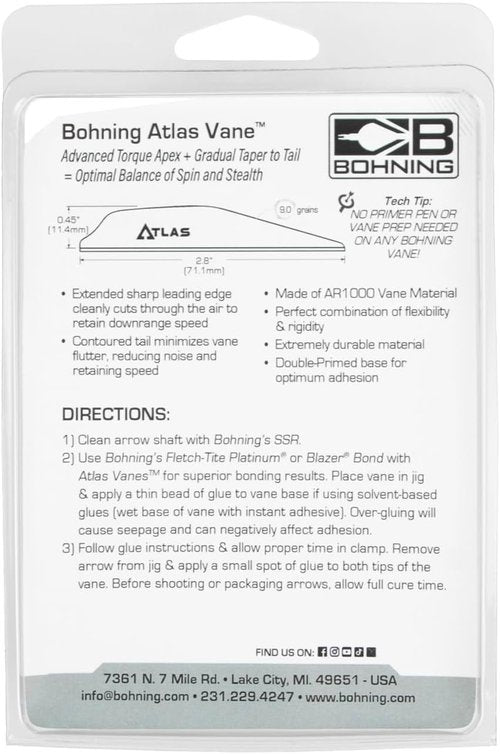 Atlas AR 1000 Vane - Precision 2.8" Measurement Tool for Accurate Wind Direction