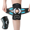 Mjajcnnae Knee Brace for Women & Men, Knee Brace for Knee Pain, Meniscus Tear, Adjustable Knee Support with Side Spring Stabilizers for Meniscus Tear, Arthritis, f(Large)-0321