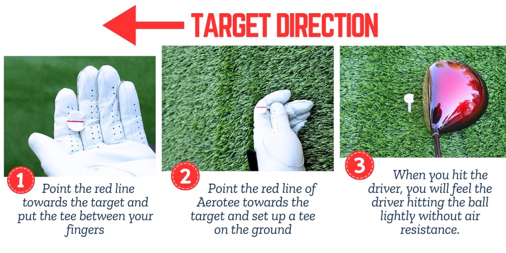 Reuseable & Unbreakable Plastic Golf Tee ‖ Reduced Friction. Perfect Strike ‖ USGA Approved & Patented in USA (White/Pack of 5, 2 3/4")