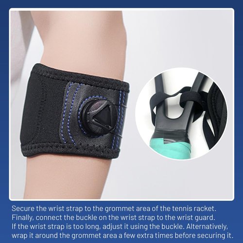 Glomora Tennis Swing Wrist Training Aid for Volleys,Tennis Wrist Trainer Accessory, Fixed Wrist Posture Gear, Sports Equipment for Forehands, Backhands, Volleys and Serves