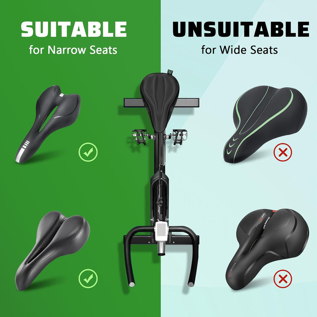 Zacro Bike Seat Cushion - Padded Gel Cover for Men & Women | Fits Peloton, Spin & Mountain Bikes