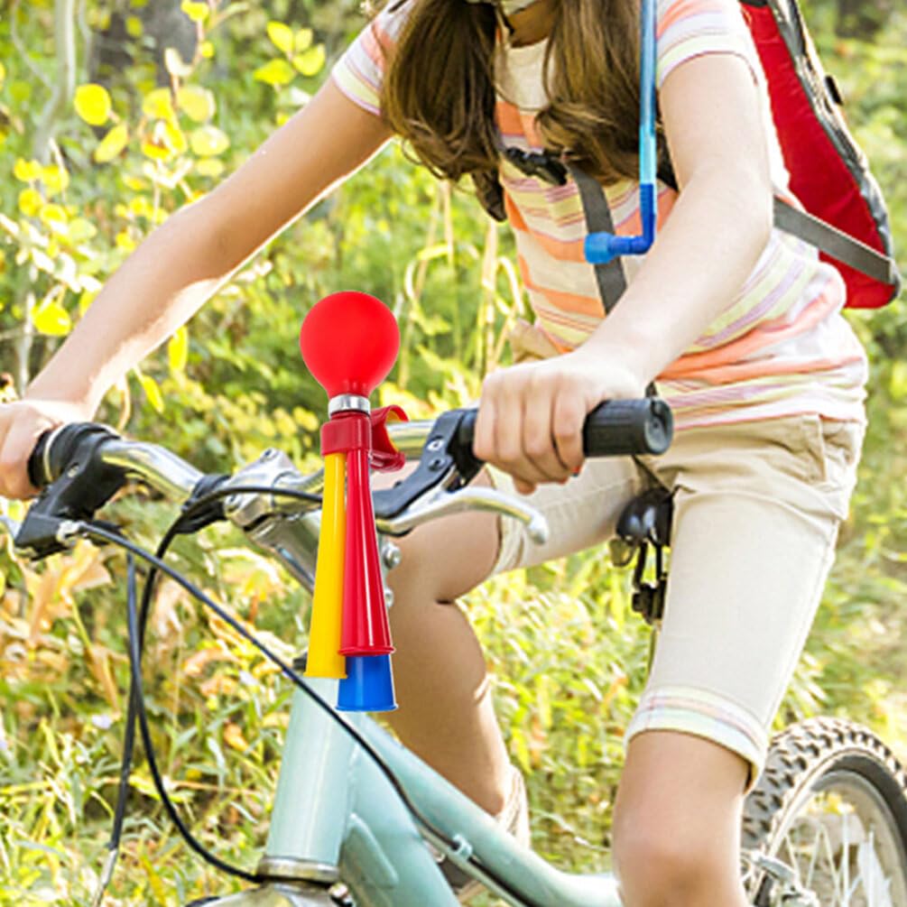 Toddmomy Bicycle Air Horn Handheld Adjustable Squeeze Horn for Bikes Loud Kids Bike Bells Sign Holder Handlebar Accessories 8.66X3.14X1.77In