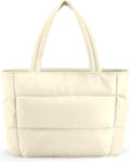 HOTOR Puffer Tote Bag - Multi-Pocket Lightweight Handbag for Work, Travel & Gym - Ideal for Women & Nurses