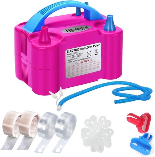Growsun Electric Balloon Pump - 110V 600W Air Blower for Party Decorations | Garland Arch Kit Included