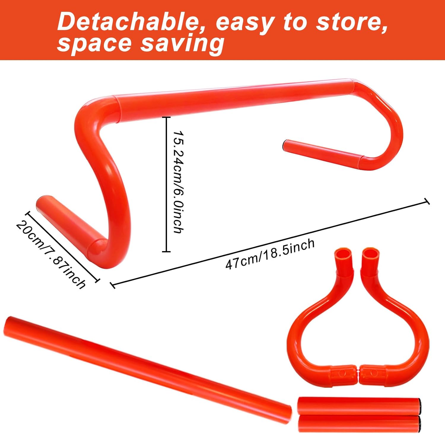Professional Agility Ladder - 20ft Speed Training Set with 12 Soccer Cones, 4 Hurdles & Parachute