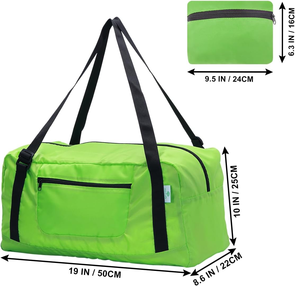 Skiennix Foldable Travel Duffel Bag - Versatile Luggage for Gym & Travel | Green Color