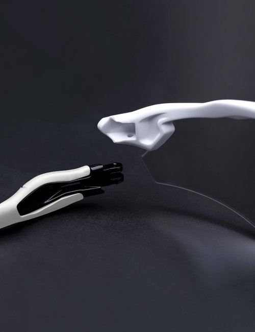 MYCOURAG Replacement Temples Arms Legs Compatible with Oakley Radar EV Path/Pitch/Advancer Sunglasses-Black - White