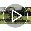 VEVOR Portable Folding Camping Storage Cabinet & Kitchen Table with Shelves