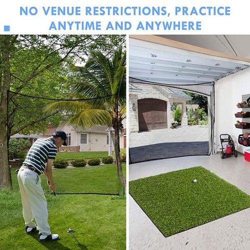 Amazgolf Golf Net,10x10Ft Golf Practice Net,Sports Practice Barrier Net, Heavy Duty Ball Netting Golf Hitting Net, DIY Ball Net,Baseball Net Hockey Net and Chipping Net