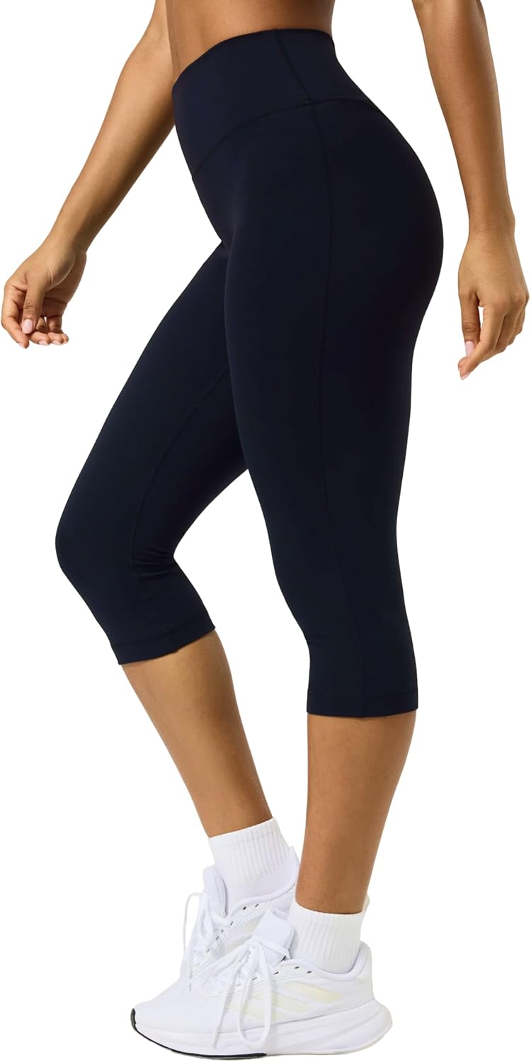 PAVOI ACTIVE Capri Leggings for Women - High Waisted Yoga Pants with No Front Seam | FlexFlow Design