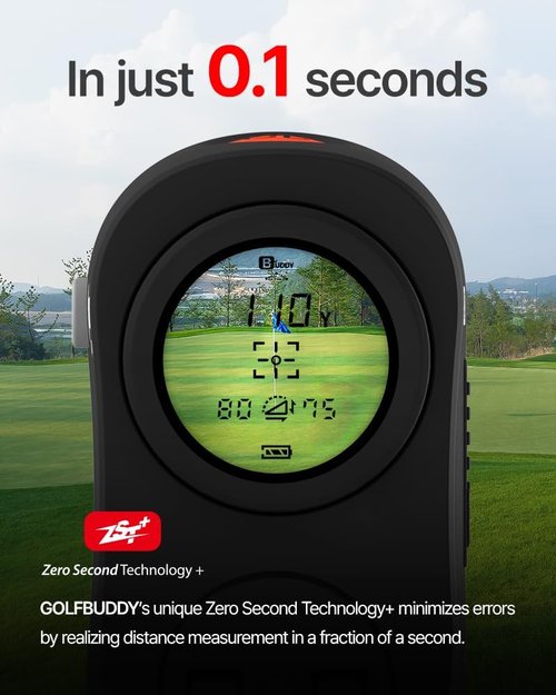 GOLFBUDDY 2S PRO Golf Range Finder - 1093 Yards, Slope Measurement, Magnetic Mount & Pin Finder