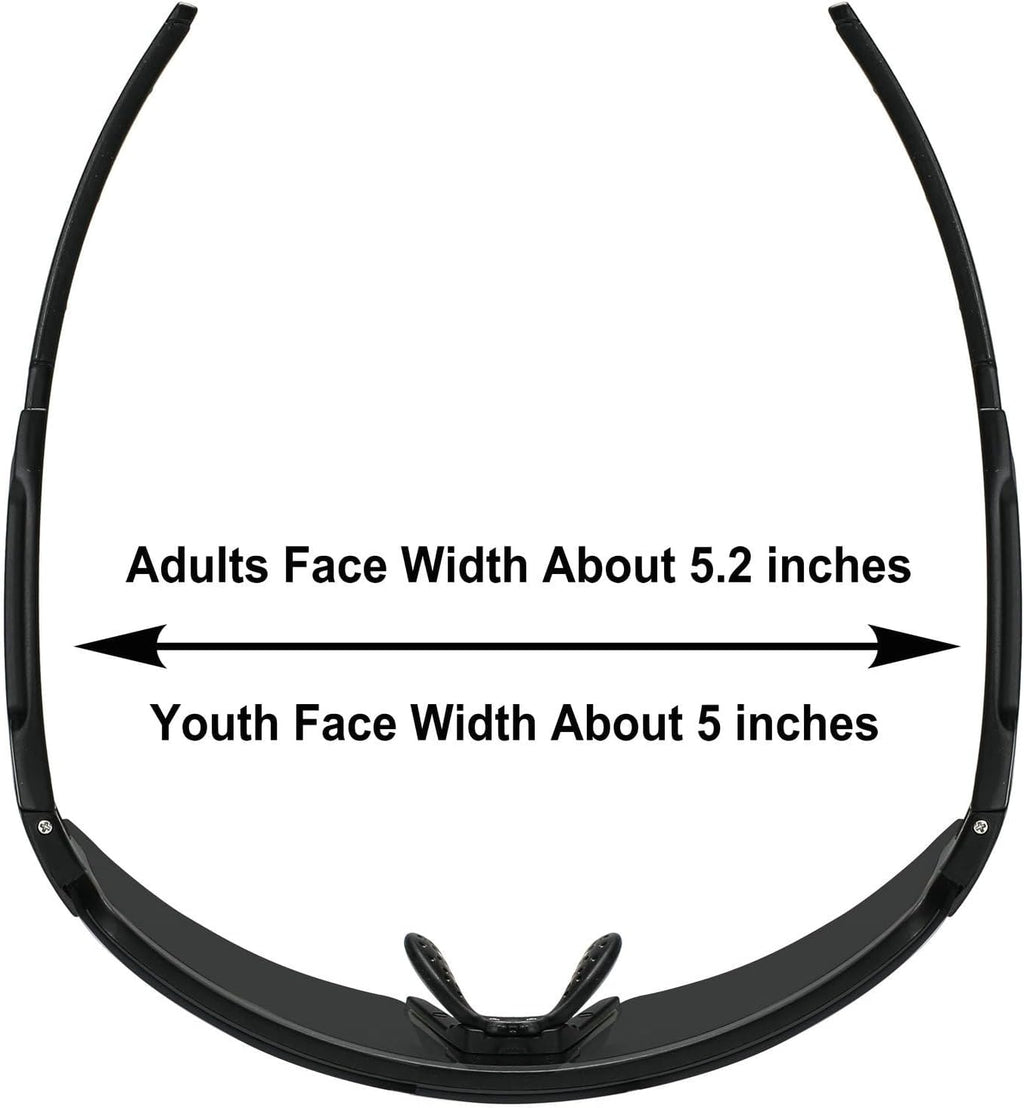 OMEKOL Polarized Sunglasses for Men and Women - UV400 Outdoor Sports Eyewear | Two Sizes Available