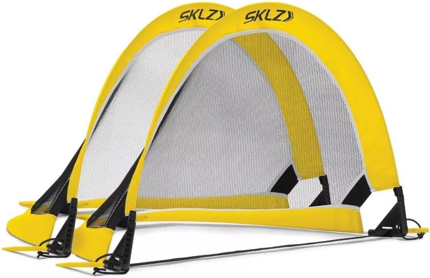 SKLZ Playmaker Portable Pop-Up Goal Set - Ideal for Training & Pickup Games | Includes 2 Goals