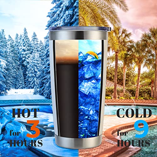 DOMICARE 20oz Stainless Steel Travel Mug Set - Powder White, Double Wall Vacuum Insulated, Bulk 12 Pack