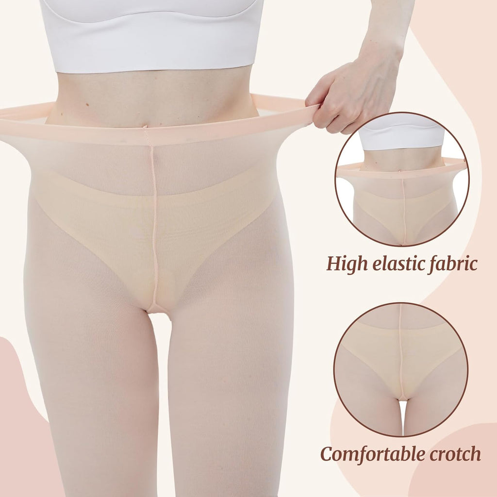 Yilanmy Dance Tights - Ultra Soft Convertible Ballet Tights for Women | 3 Pairs Opaque