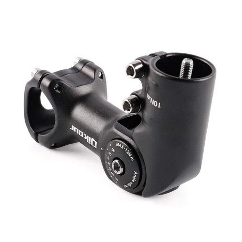 Bike Stem 120 Degree Adjustable Bicycle Stem 1" / 1.25" Handlebar Riser Adapter for Road Bike, Mountain Bike, MTB, BMX, Cycling (31.8 x 95mm)