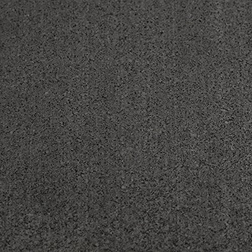 Rubber-Cal 90"L x 48"W x 0.2"Th Black Treadmill Mat for Home Gym, Recycled Rubber