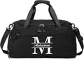 Skiennix Personalized Travel Duffel Bag - Custom Letter Oxford Cloth Gym Bag with Wet Pockets | Ideal for Men & Women