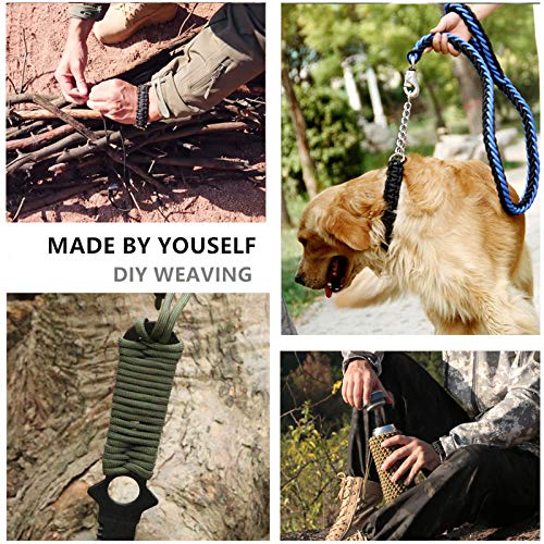 Paracord 550 Parachute Cord 9 Strand Black 100FT - Outdoor & Survival Gear