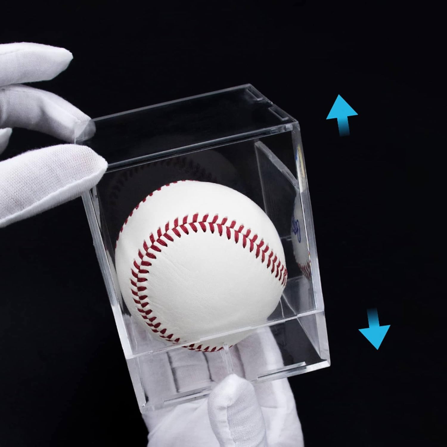 Skiennix 8 Pack Baseball Display Cases - UV Protected Acrylic Holder for Official Size Balls | Clear Memorabilia Showcase