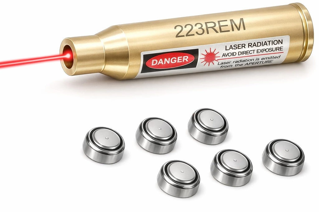 GOTICAL Red Dot 223 5.56mm Rem Gauge Laser Bore Sighter Boresight Red Laser Boresighters