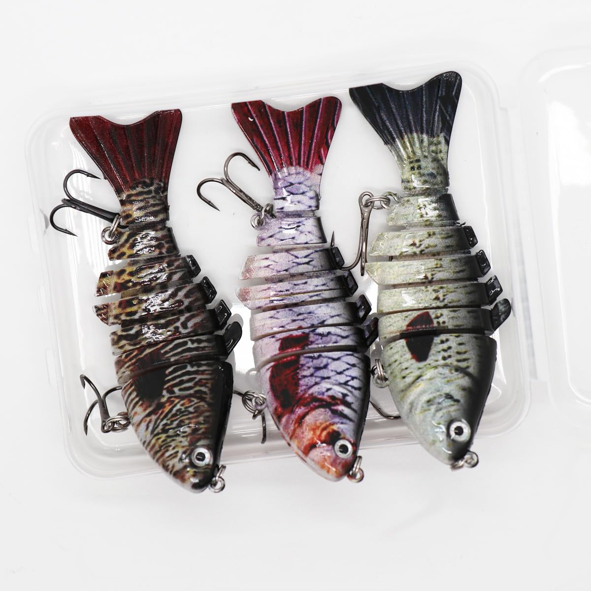 SUPERTHEO Fishing Lures Multi Jointed Fish Crankbaits Lifelike Swimbait Freshwater and Saltwater Crankbaits for Bass Trout Lures