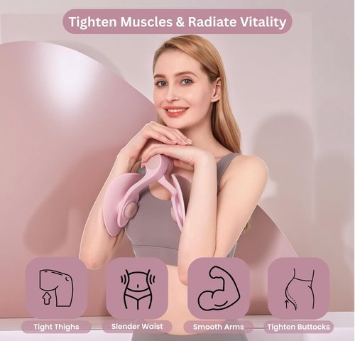 1. Thigh Exerciser Kegel Trainer for Women & Men, Pelvic Floor Muscle Device, Postpartum Rehab, Inner Thigh Toner, Hip Trimmer Workout Equipment
