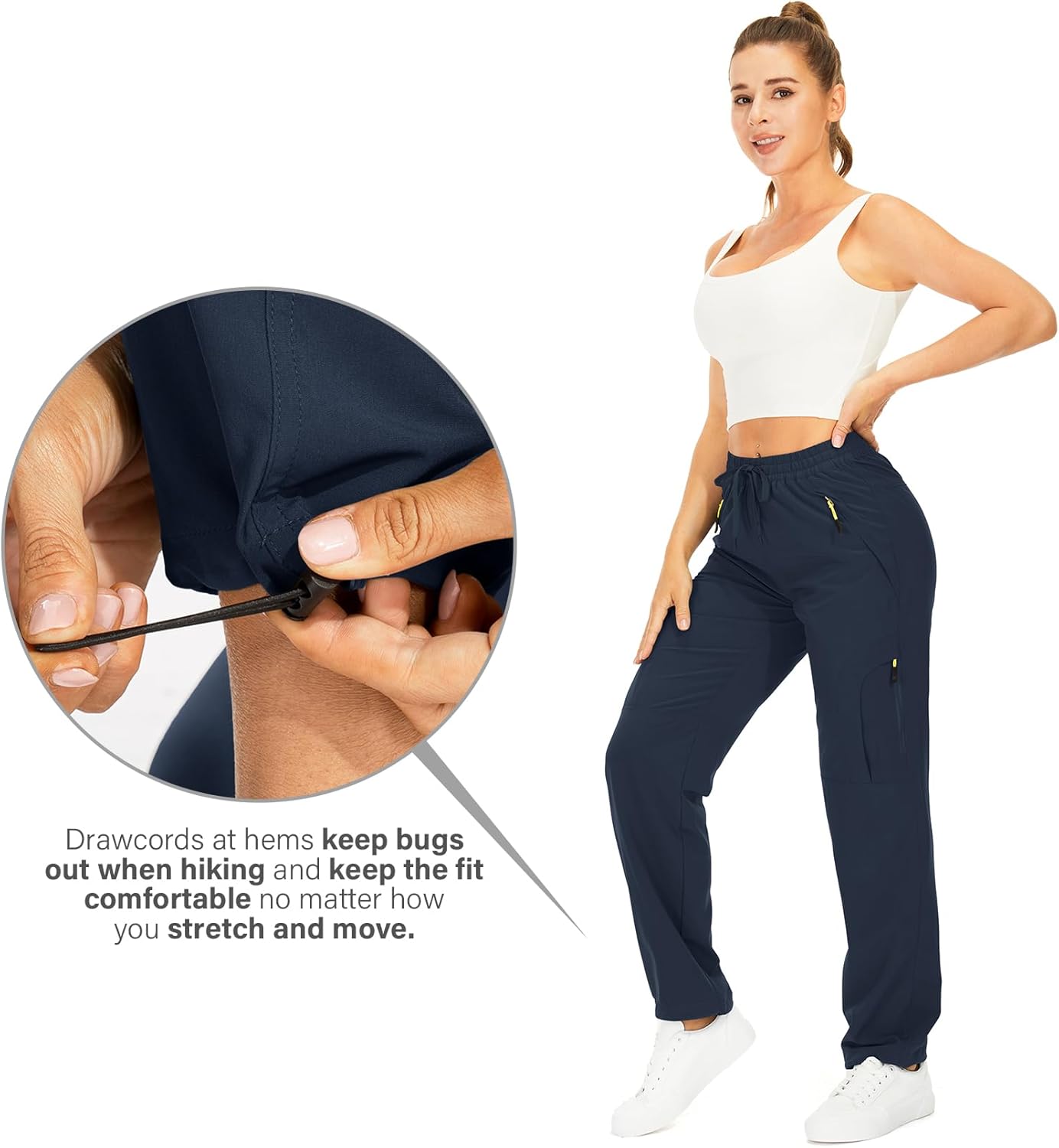Skiennix Women's Hiking Pants - Quick Dry, Lightweight, UPF 50 | Ideal for Travel & Safari