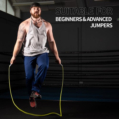 Hererope 6MM PVC Jump Rope - Unbreakable Handles for Speed & Tricks | Adjustable for Indoor & Outdoor Fitness
