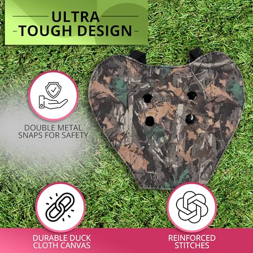 Chicken Mating Saddle for Backyard Hens - Medium, Camouflage, Durable & Comfortable