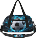 Exploding Soccer Duffel Bag for Kids Overnighter Small Duffle Bags for Boys & Girls, Sleepovers and Travel Duffel Bag for Kids, Carry-On Size & Ideal for School Practice or Sport Gym Bags