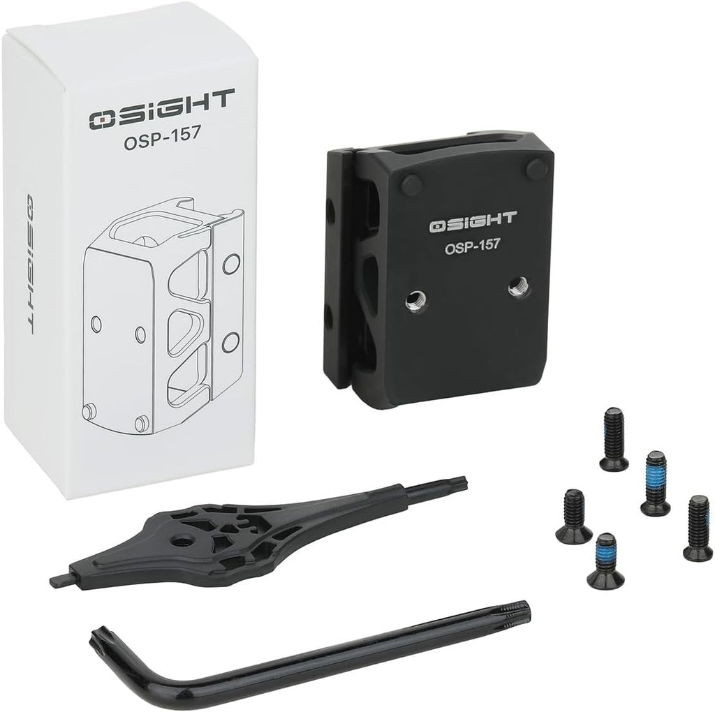 OSP-157 Picatinny Riser Mount - Red Dot Adapter Plate for Osight X, RMR/407C/507C | 1.134" Saddle Height