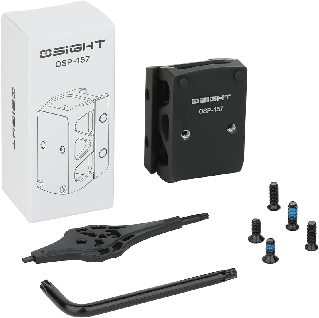OSP-157 Picatinny Riser Mount - Red Dot Adapter Plate for Osight X, RMR/407C/507C | 1.134" Saddle Height