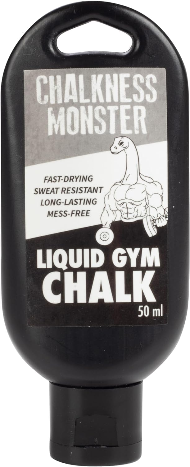Liquid Gym Chalk - Mess-Free - 3 Pack Premium Sweat Resistant, Long Lasting Grip - Quick Dry Improved Hand Grip for Gymnastics, Rock Climbing, Power Lifting and More - Chalkness Monster 50 mL Bottles