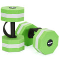 1 Pair EVA Foam Water Dumbbells for Pool Exercise, Water Weights Aquatic Exercise Dumbbells, Aquatic Fitness Weights, Enhance Your Fitness Journey with Water Aerobics Equipment and Pool Weights(Green)