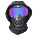 Airsoft Mask Balaclava Full Face and Detachable Anti Fog Airsoft Goggles Military Outdoor Sport CS Tactical Paintball Mask Face Eye Protection Headgear Mask (Blue)