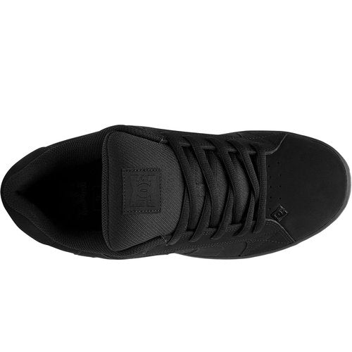 DC mens Net Skate Shoe, Black/Black/Black, 8 US